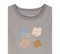 Calvin Klein Girls 7-16 Long-Sleeve High-Low Hem T-Shirt
