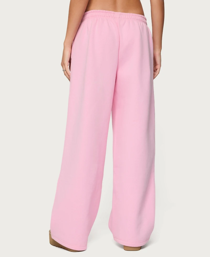 Edikted Women's Polyester Cotton Totally Sweatpants