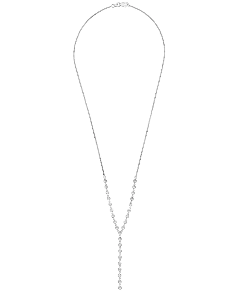 Wrapped Love Diamond Bezel 17-1/4" Lariat Necklace (1 ct. t.w.) 14k Gold, Exclusively at Macy's