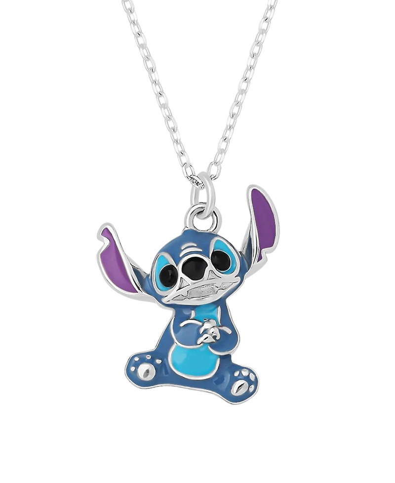 Disney 2-Piece Stitch Necklace and Earrings Set in Sterling Silver