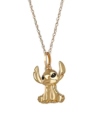 Disney Stitch Pendant Necklace in 10K Yellow Gold