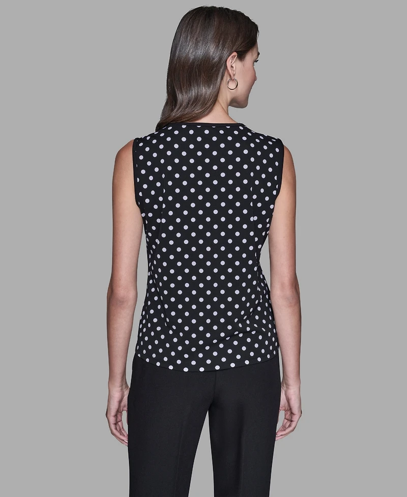 Karl Lagerfeld Paris Women's Sleeveless Top