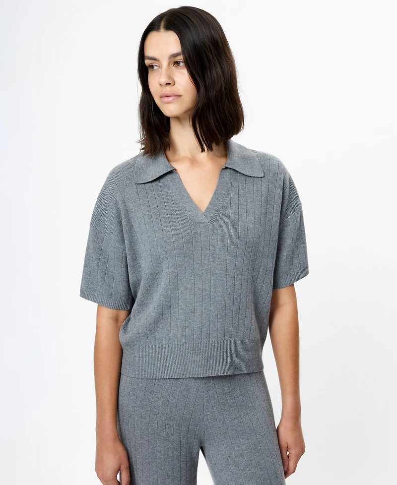 French Connection Women's Avier Knit Wide-Leg Lounge Pants