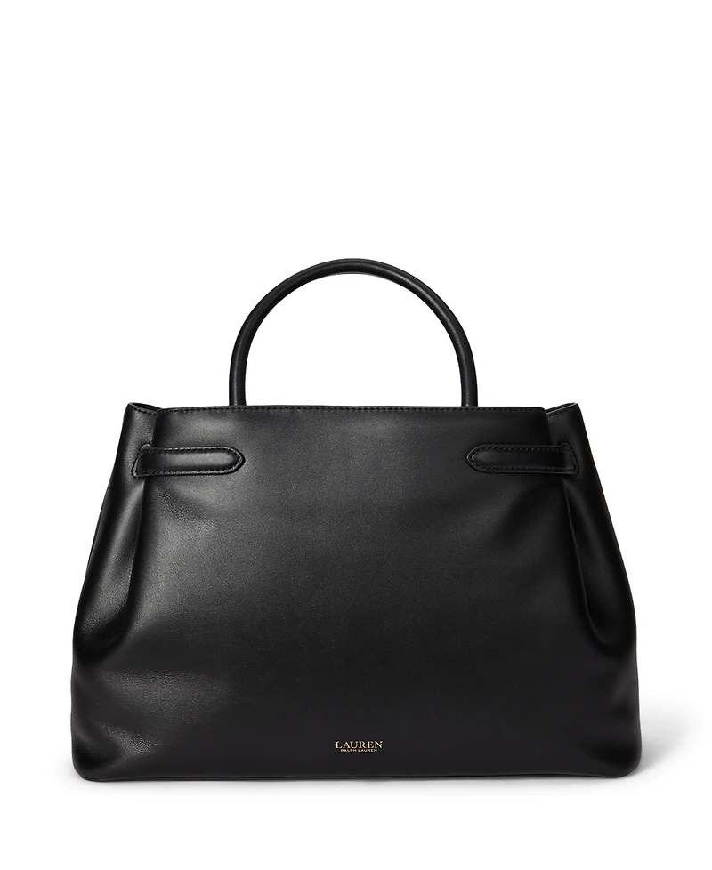 Lauren Ralph Leather Blaike Satchel Bag