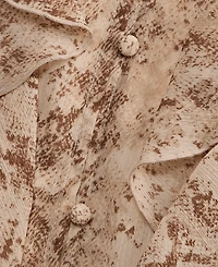 I.n.c. International Concepts Women's V-Neck Ruffle-Front Top, Macy's Exclusive