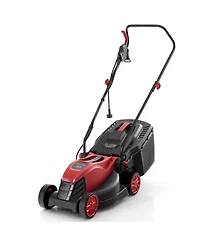 12-amp 13.5 Inch Adjustable Electric Corded Lawn Mower with Collection Box