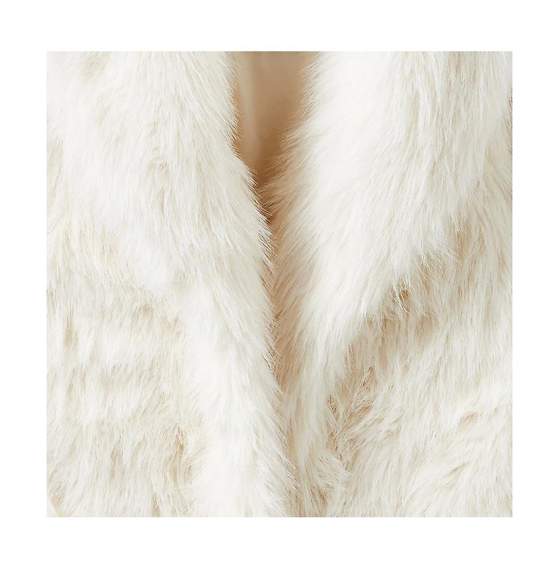 Cotton On Girls Little/Big Zoe Faux Fur Jacket