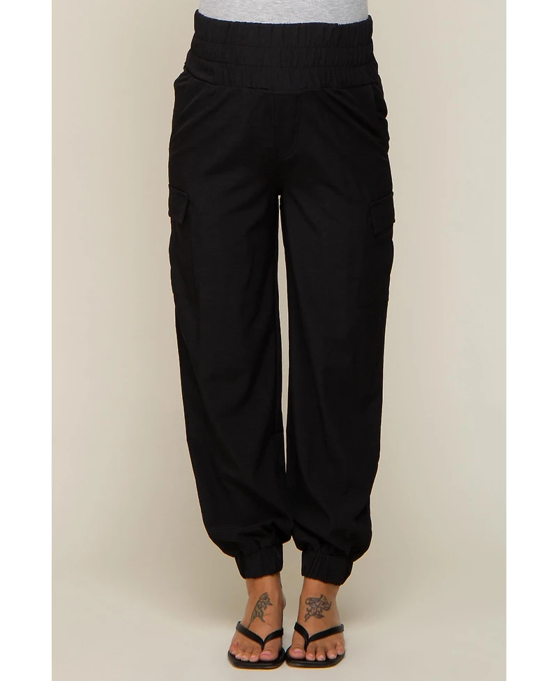 Pinkblush Maternity Black Cargo Pocket Joggers