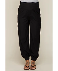 Pinkblush Maternity Black Cargo Pocket Joggers