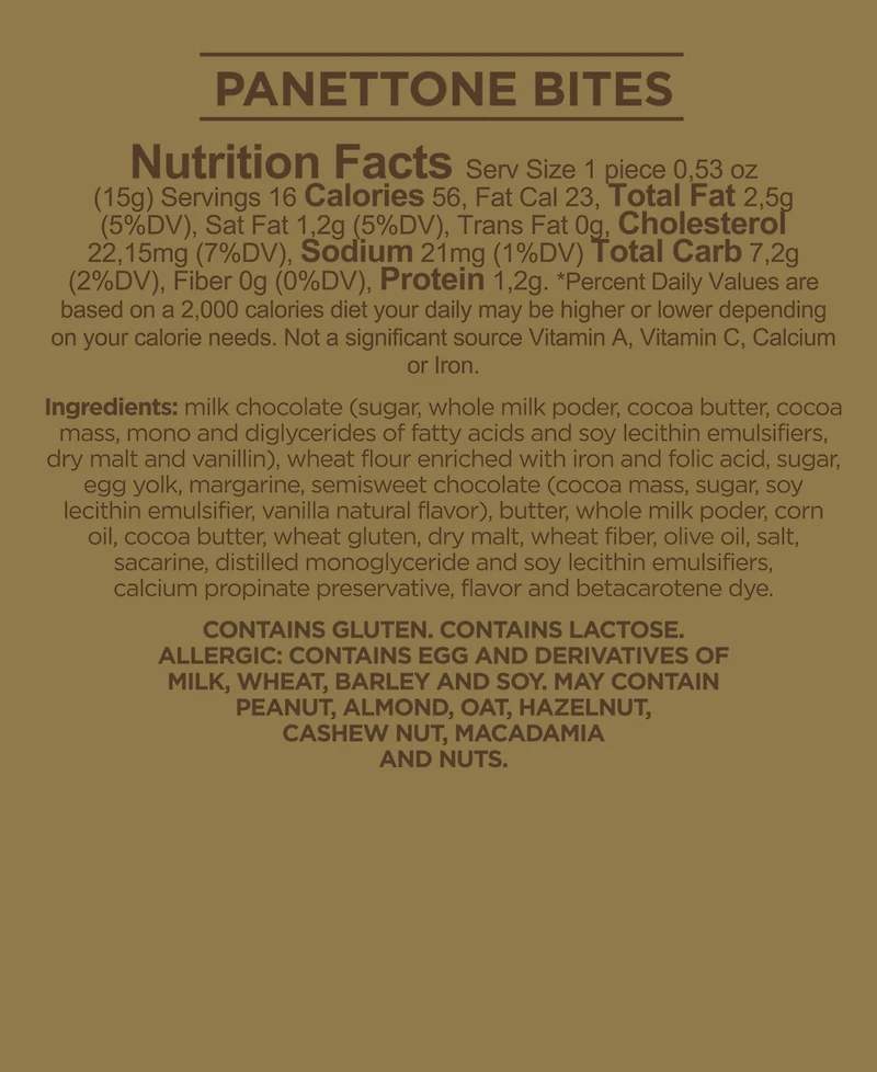 Ofner Panettone Bites Chocolate Drops, 7.05 oz.