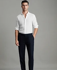 Reiss Men's Linen Button-Through Shirt