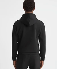 Reiss Men's Interlock Jersey Drawstring Hoodie