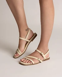 Journee Collection Women's Brianna Open Toe Ankle Strap Sandals