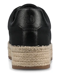 Journee Collection Women's Cosima Esapdrille Round Toe Lace Up Sneakers