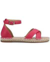 Journee Collection Womens Lyddia Espadrille Flat Sandals