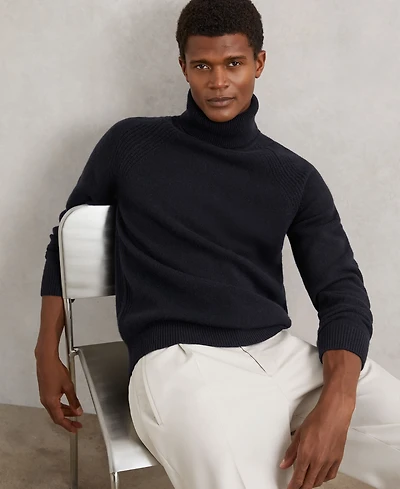 Reiss Men's Wool-Cashmere Roll-Neck Sweater