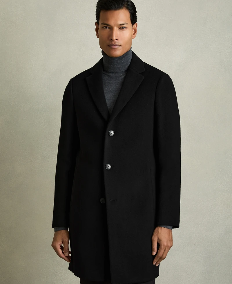 Reiss Men's Wool-Blend Single-Breasted Overcoat