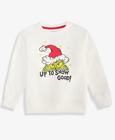 Epic Threads Boys 2T-4T Grinch Up To Snow Good Sweatshirt, Macy's Exclusive