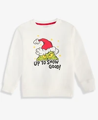 Epic Threads Boys 2T-4T Grinch Up To Snow Good Sweatshirt, Macy's Exclusive