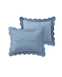 Vcny Home Scallop Microfiber 3-Pc. Quilt Set, Full/Queen