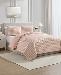 Vcny Home Gingham Microfiber 2-Pc. Quilt Set, Twin
