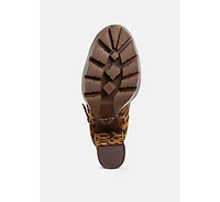 Palmetto Camouflage Ankle Boots Women