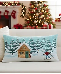 Vibhsa Alpine Holiday Decorative Pillow, 14" x 24"