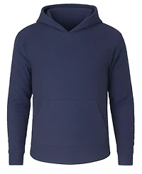 Blue Ice Men's Waffle Knit Thermal Pull-On Hoodie