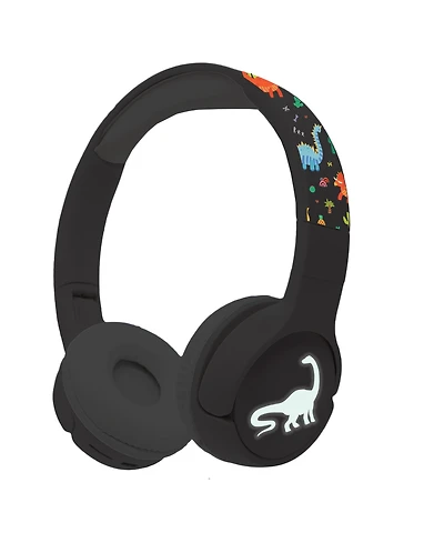 GabbaGoods BriteBeats Kids Volume Limiting Bluetooth Headphones with Led EarCaps