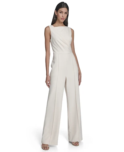 Vince Camuto Women's Signature Stretch Boat Neck Jumpsuit