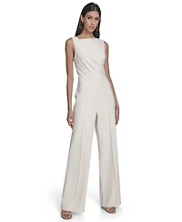 Vince Camuto Women's Signature Stretch Boat Neck Jumpsuit