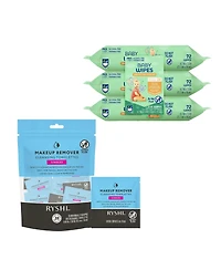Pursonic Everyday Care & Clean Bundle: Baby Wipes with Aloe + Makeup Remover Cleansing Towelettes
