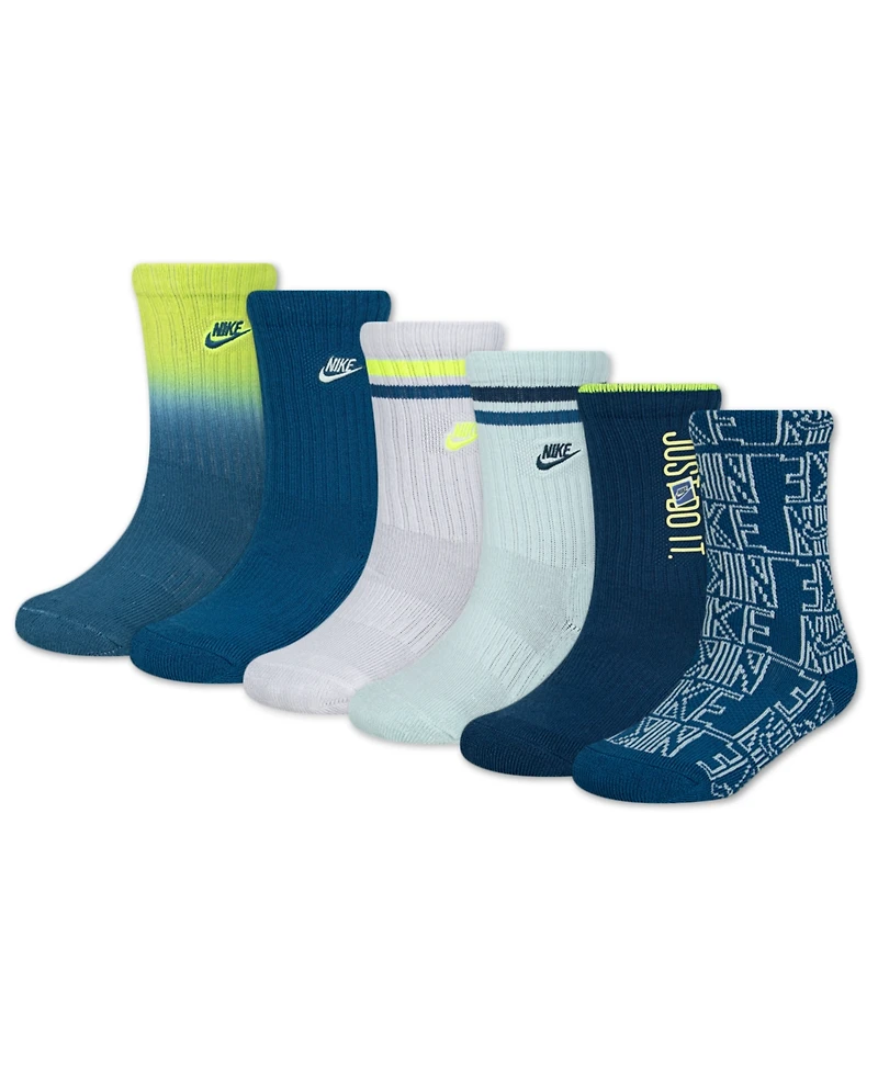 Nike Boy 4-7 Crew Socks, Pack of 6