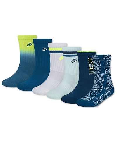 Nike Boy 4-7 Crew Socks, Pack of 6