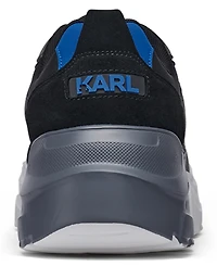 Karl Lagerfeld Paris Men's Patent Detail Round Toe Runner Shoes