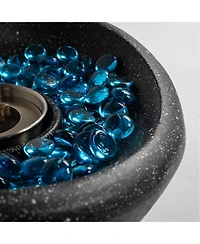 Tabletop Fire Pit, Outdoor Fire Pit, Portable Concrete Fire Pit, Outdoor Table Top Fire Pit, Mini Fire Pit Smokeless Fire Bowl