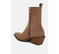 Lording High Ankle Microfiber Chelsea Boots