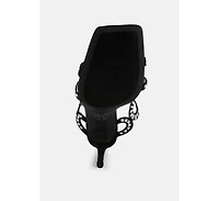 Romashka Cut Out Detail Stiletto Heel Sandals