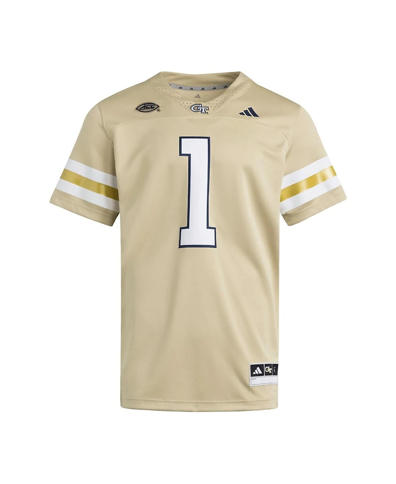 Adidas Men's 1 Gold Georgia Tech Yellow Jackets Premier Jersey