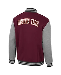 Colosseum Men's Maroon Virginia Tech Hokies Ambi-Turner Full-Zip Varsity Jacket