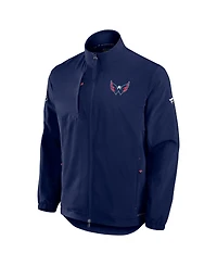 Fanatics Men's Navy Washington Capitals Authentic Pro Rink Full-Zip Coaches Jacket