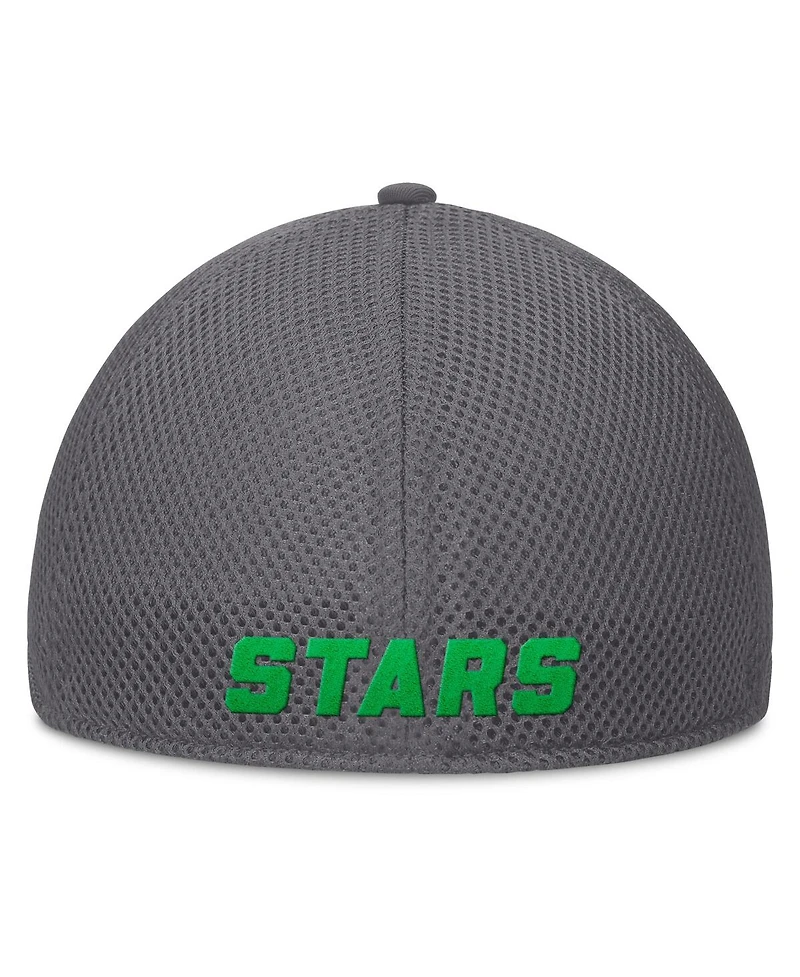 Fanatics Men's Gray Dallas Stars Clincher Team Stripes Flex Hat