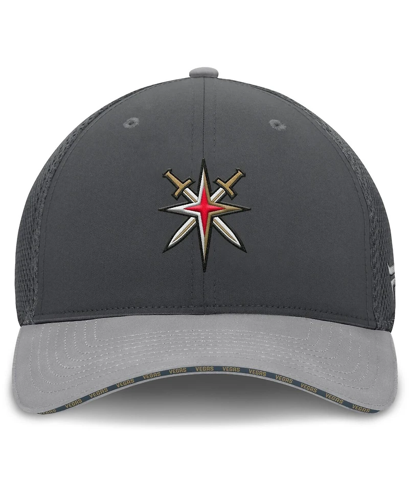Fanatics Men's Charcoal Vegas Golden Knights Fundamentals Span Flex Hat