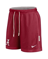 Nike Men's Crimson/Gray Alabama Crimson Tide Courtside Standard Issue Dri-fit Reversible Shorts