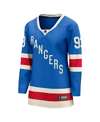 Fanatics Women's Mika Zibanejad Blue New York Rangers Centennial Breakaway Jersey