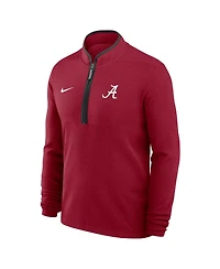 Nike Men's Crimson Alabama Tide Courtside Victory Dri-fit Half-Zip Pullover Sweatshirt