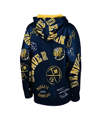 Outerstuff Big Boys and Girls Navy Denver Nuggets Moving Violation Hoodie