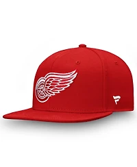 Fanatics Men's Red Detroit Red Wings Primary Logo Snapback Hat