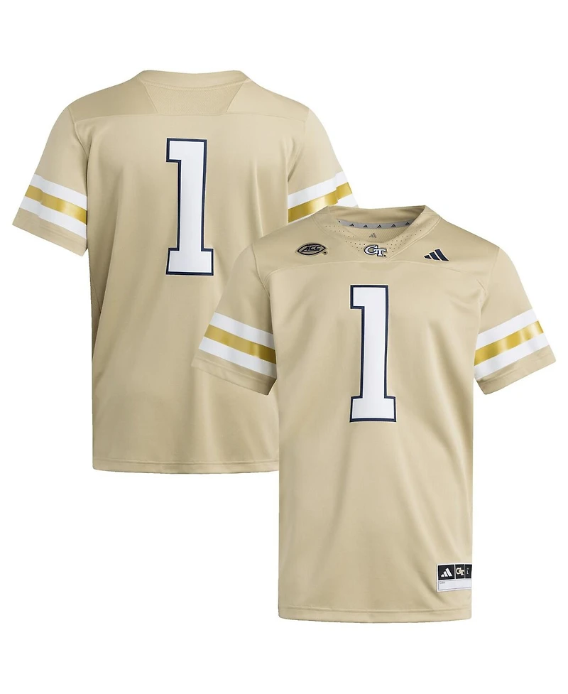 Adidas Men's 1 Gold Georgia Tech Yellow Jackets Premier Jersey
