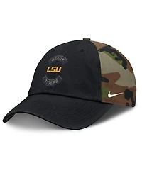 Nike Men's Black/Camo Lsu Tigers 2025 Military Appreciation Club Adjustable Hat
